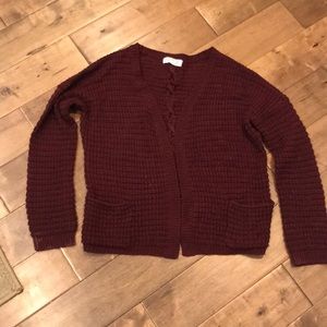 CUTE maroon cardigan